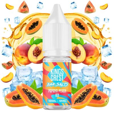 Papaya Peach Ice 10ml - Kings Crest Bar Juice Bar Salts